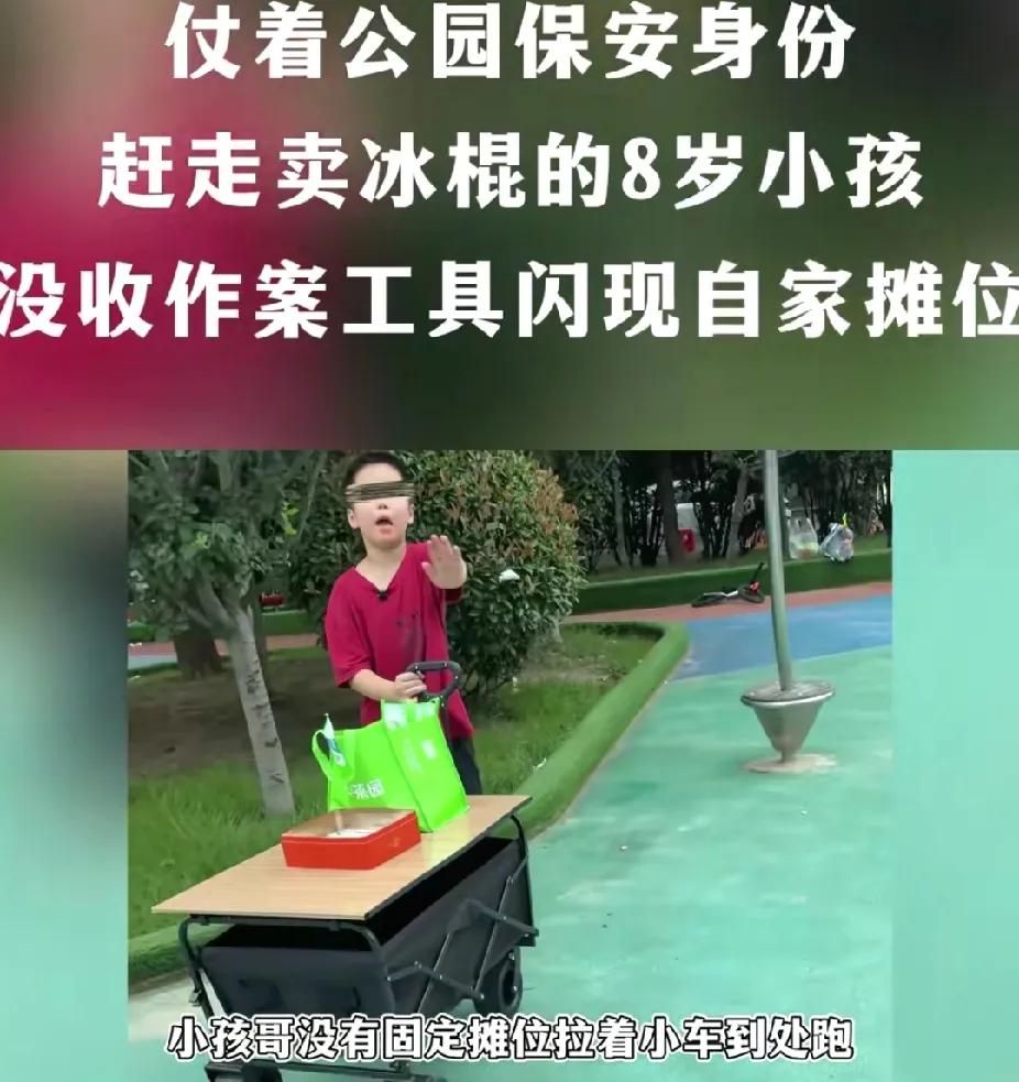 保安自认为是公园的土皇帝，霸凌8岁卖冰棍的小男孩引发众怒，结局大快人心！安徽