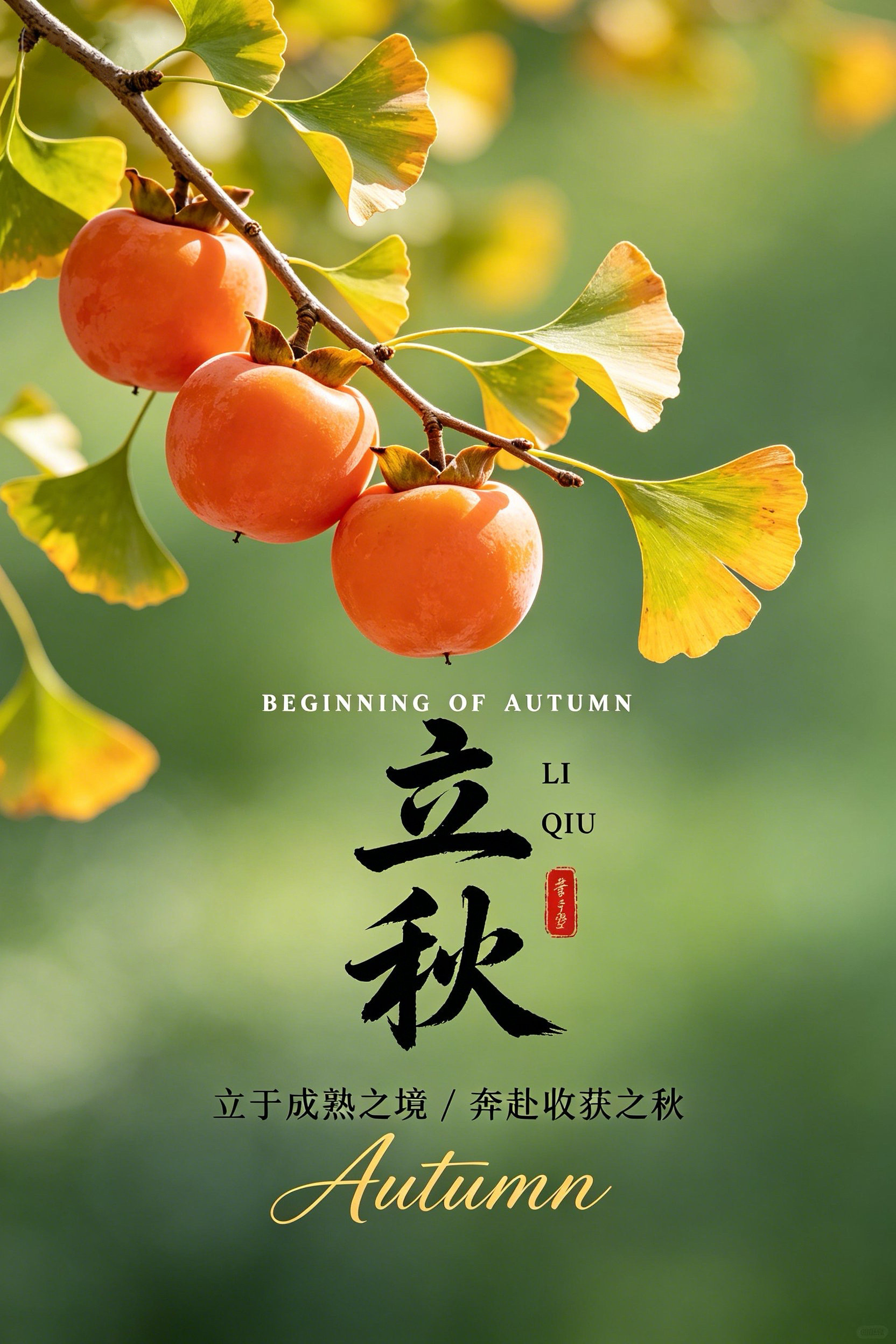 2026立秋节气图片海报壁纸拿图吱一声噢～立秋节气立秋