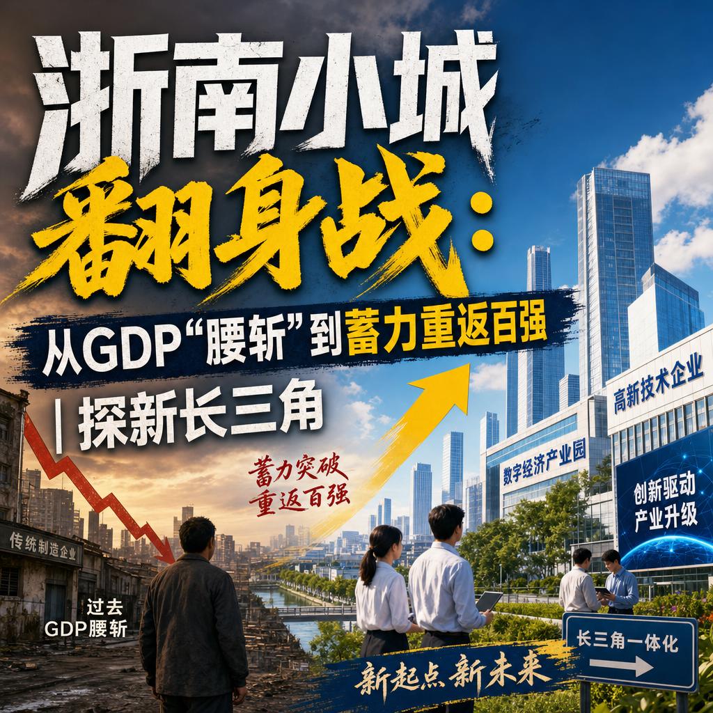 浙南有座小城，曾在2018年稳居全国百强县第86位，却又在一夜之间跌出榜单。它