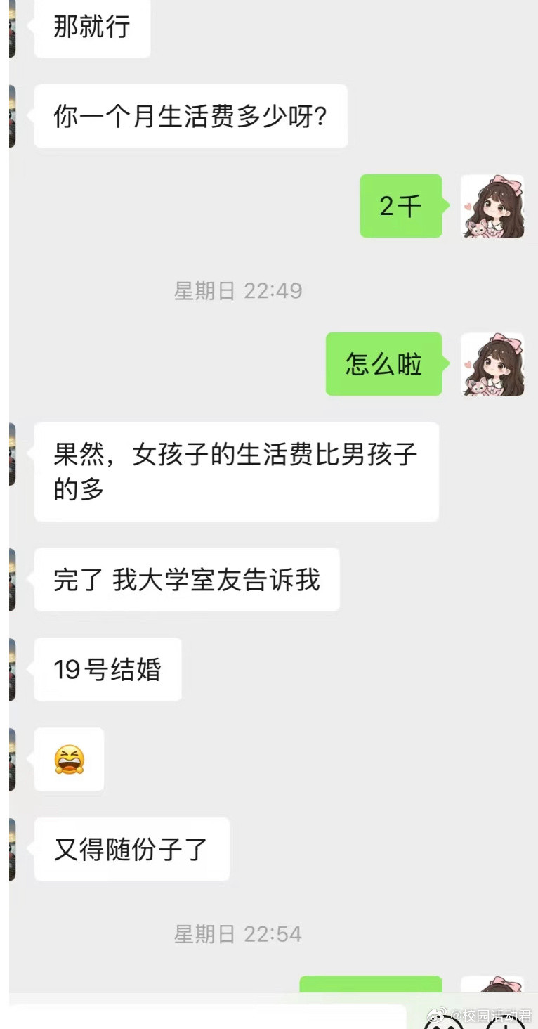 真的不要把生活费多少告诉别人​​​