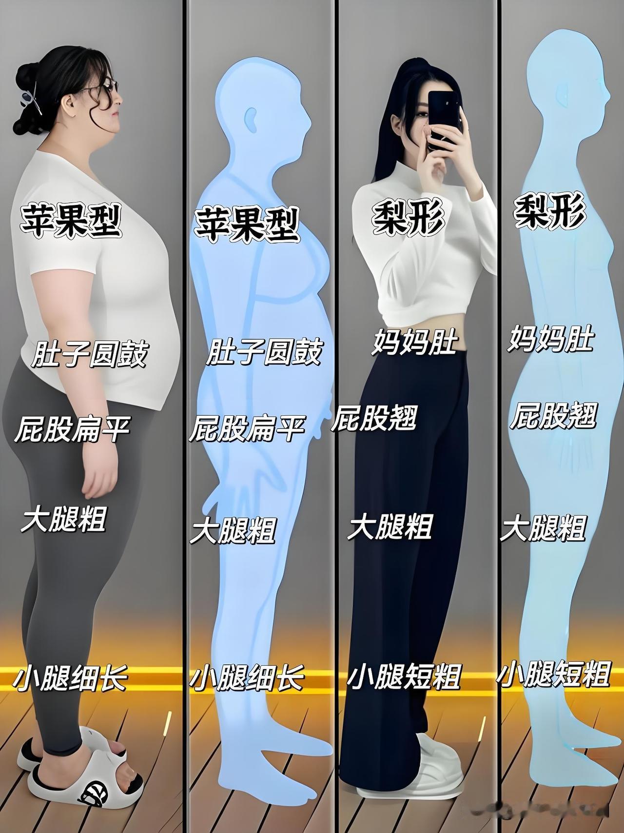 近日，一位女生在社交平台发布科普视频，直观展示了什么是真正的梨形身材。她没有靠滤