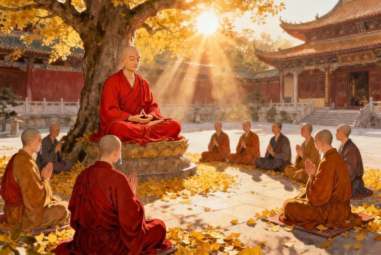 昔有人问六祖大师云：“念南无阿弥陀佛有何利益？”六祖答曰：“此一句南无阿弥陀佛，