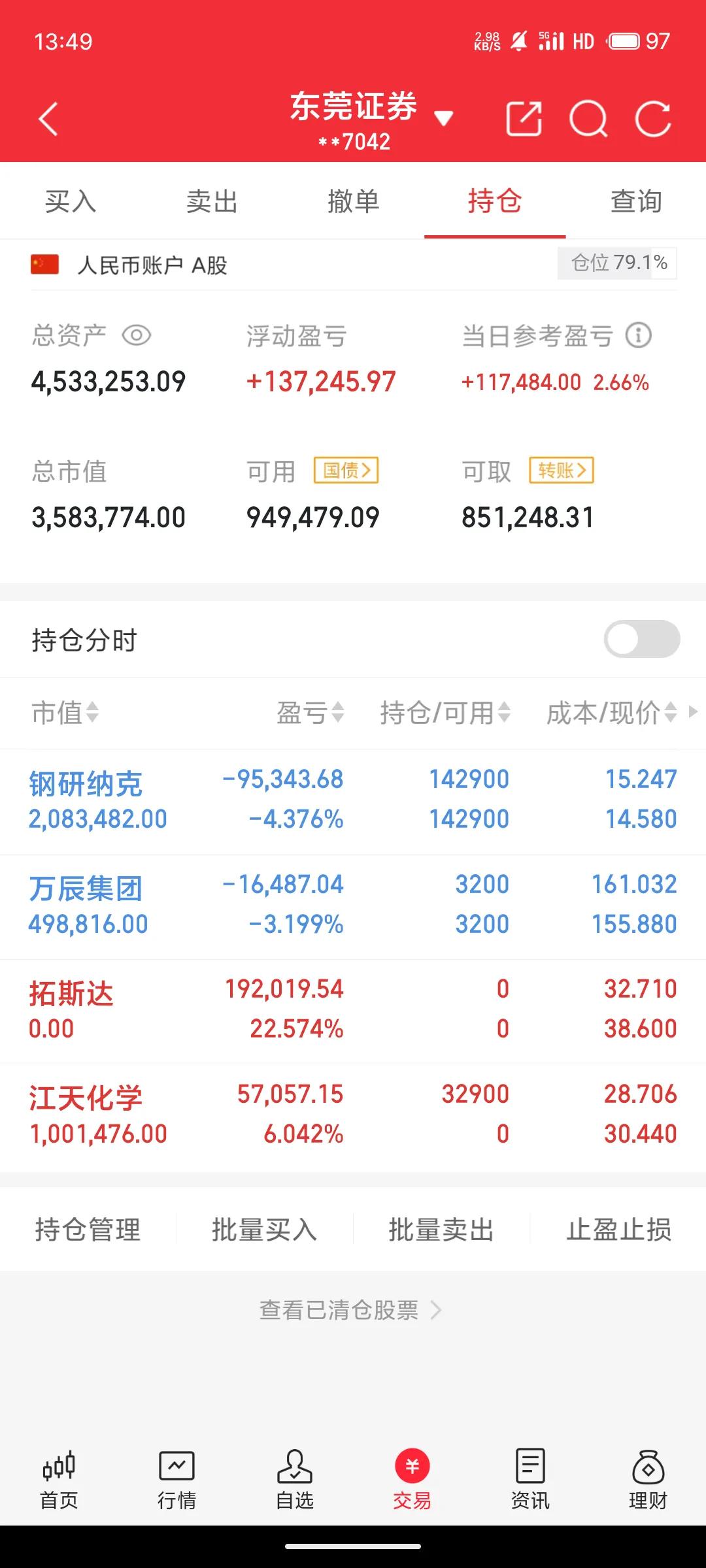 5.13实盘记录