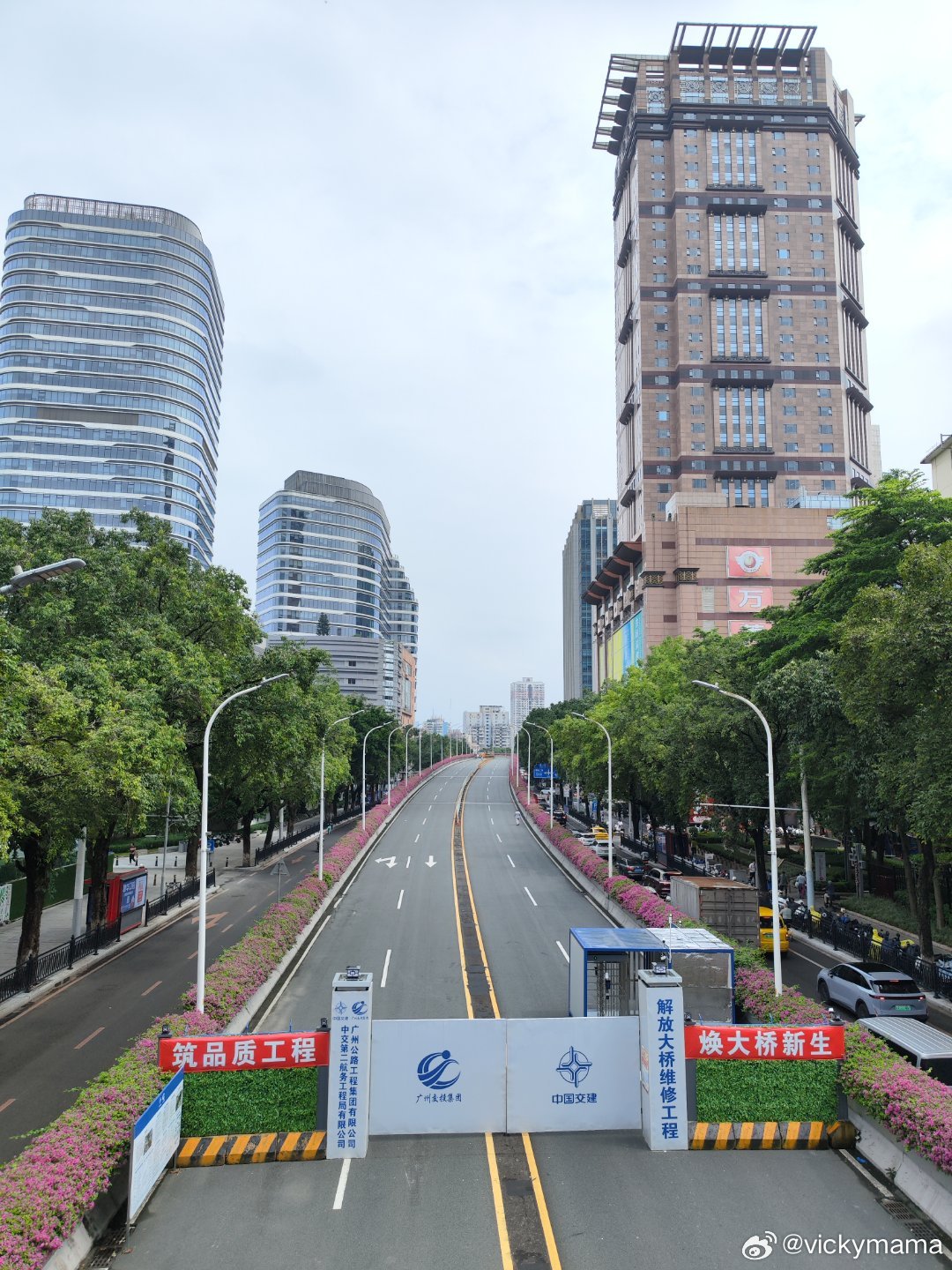 解放大桥维修标志时刻：解放大桥北跨吊杆更换按期完成！广州·解放大桥