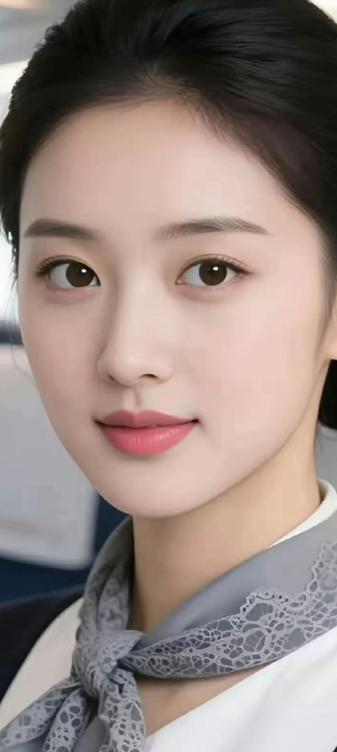 优雅空姐风，精致妆容与时尚穿搭完美结合！💄✨