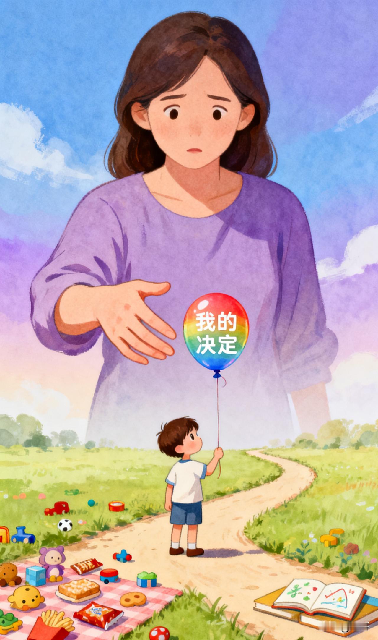 别总替孩子做决定！“与人相处，别总替孩子做决定。如果是小事替孩子决定了，孩