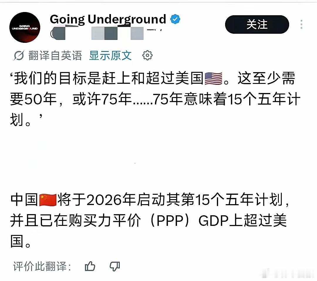 外网网友开始意识到东大五年计划的强大威力。他们自己的国家，往往连一年计划都没有。