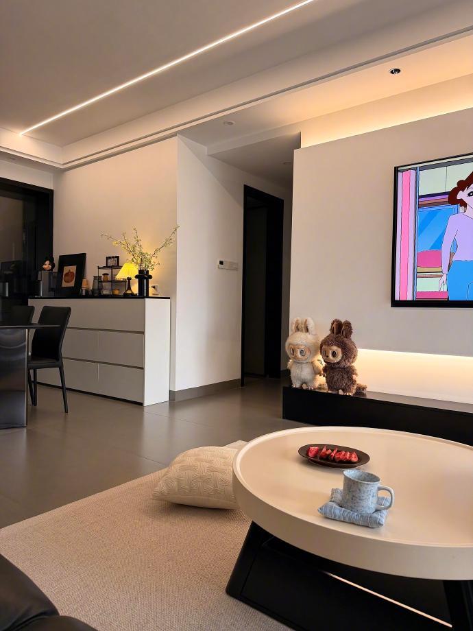 室内90平极简风..恰到好处的搭配，给大家参考