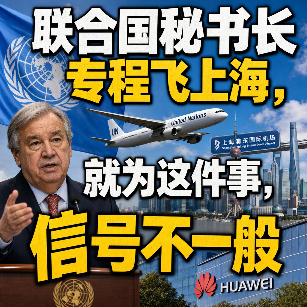 古特雷斯本可以飞华盛顿，但他选择了上海。这个动作，信号很不一般。7月16日上