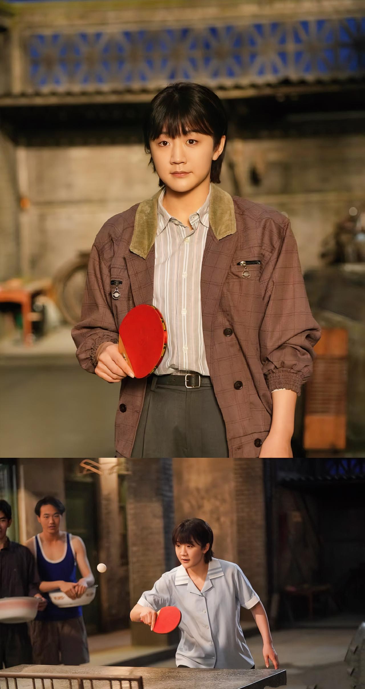 国球冠军的演技，竟然比很多流量明星还自然。陈梦去《小城大事》剧组探班表哥黄晓明