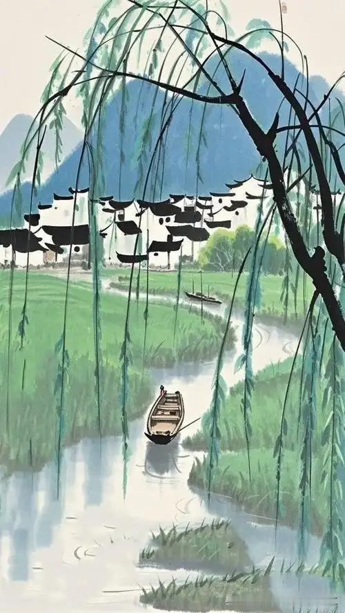 《绝句漫兴九首·其六》——唐·杜甫懒慢无堪不出村，呼儿日在掩柴门。苍苔浊
