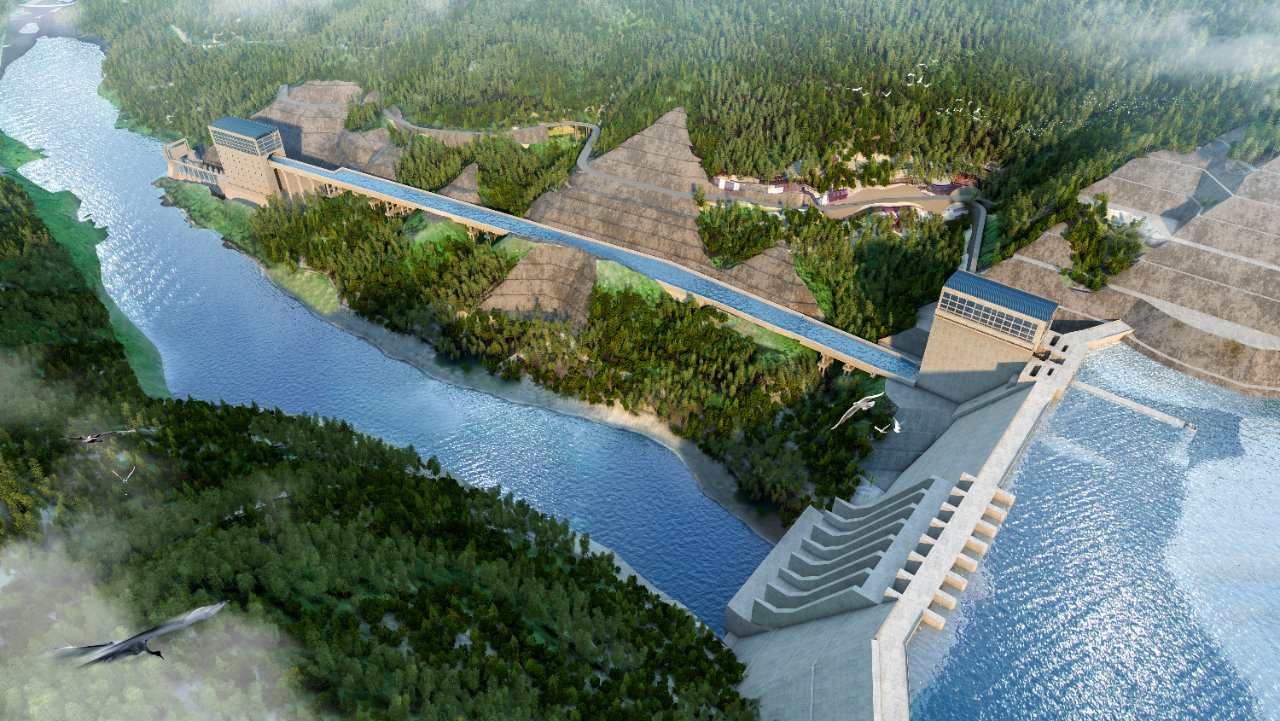 红水河全线复航在望龙滩水电站1000吨级通航工程正式开工