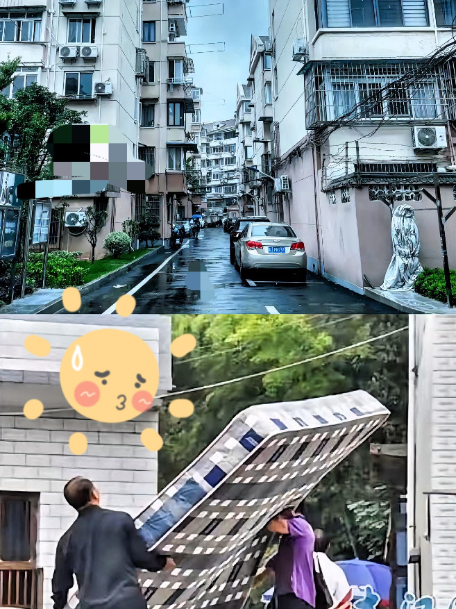 上海有位女士想处理一张旧床垫，收废品的看不上，物业也不管。她上网找代扔服务，对方