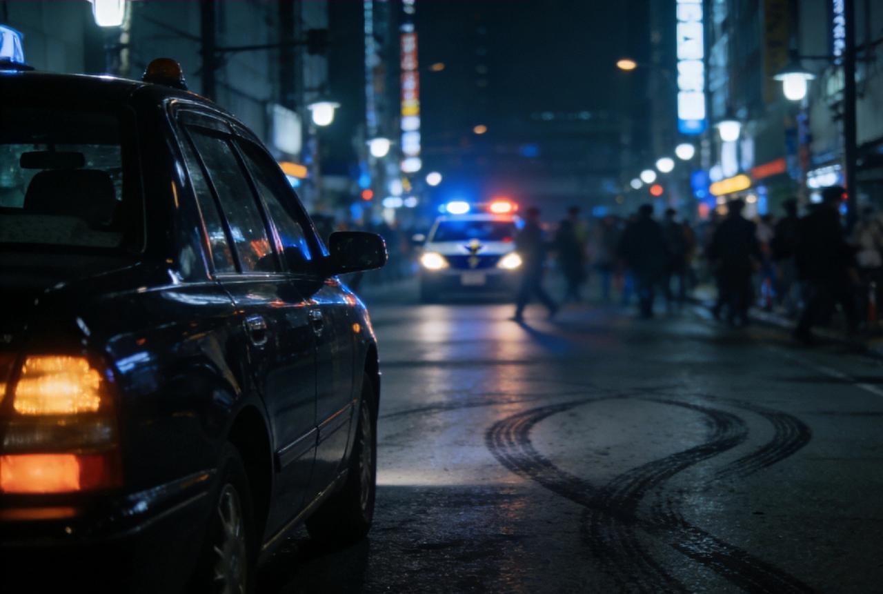 就在我们辞旧迎新的夜晚，日本东京新宿街头，汽车撞人事件！两名中国公民倒在异国他