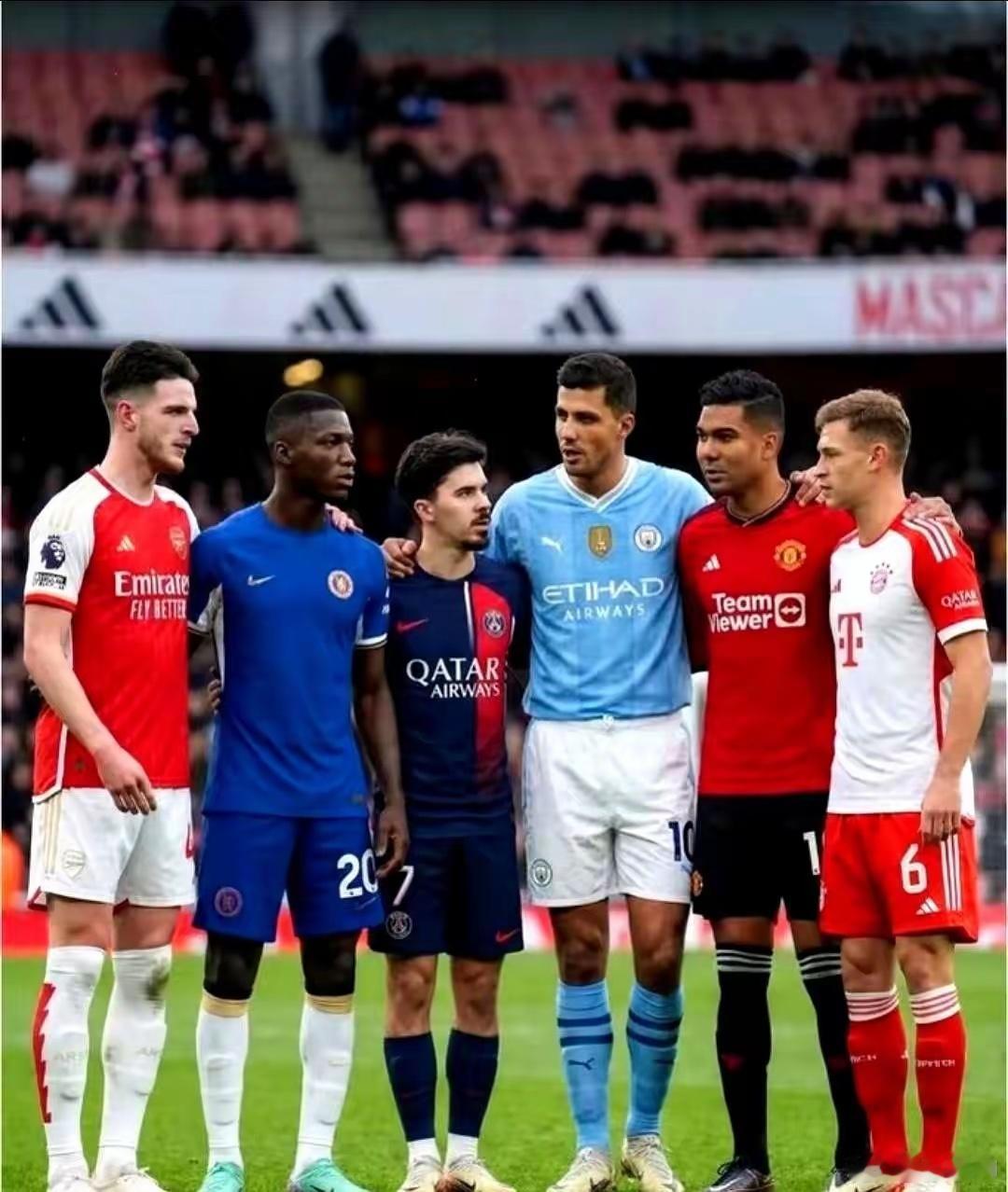 六大后腰里，踢掉荣誉最少的赖斯？你先问问阿森纳的枪管烫不烫。你看看别人，卡塞米罗