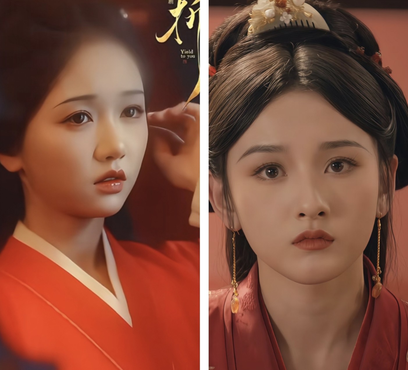 同样都是小乔但是你们发现没？岳雨婷和宋祖儿，差距那不是太多大家看了