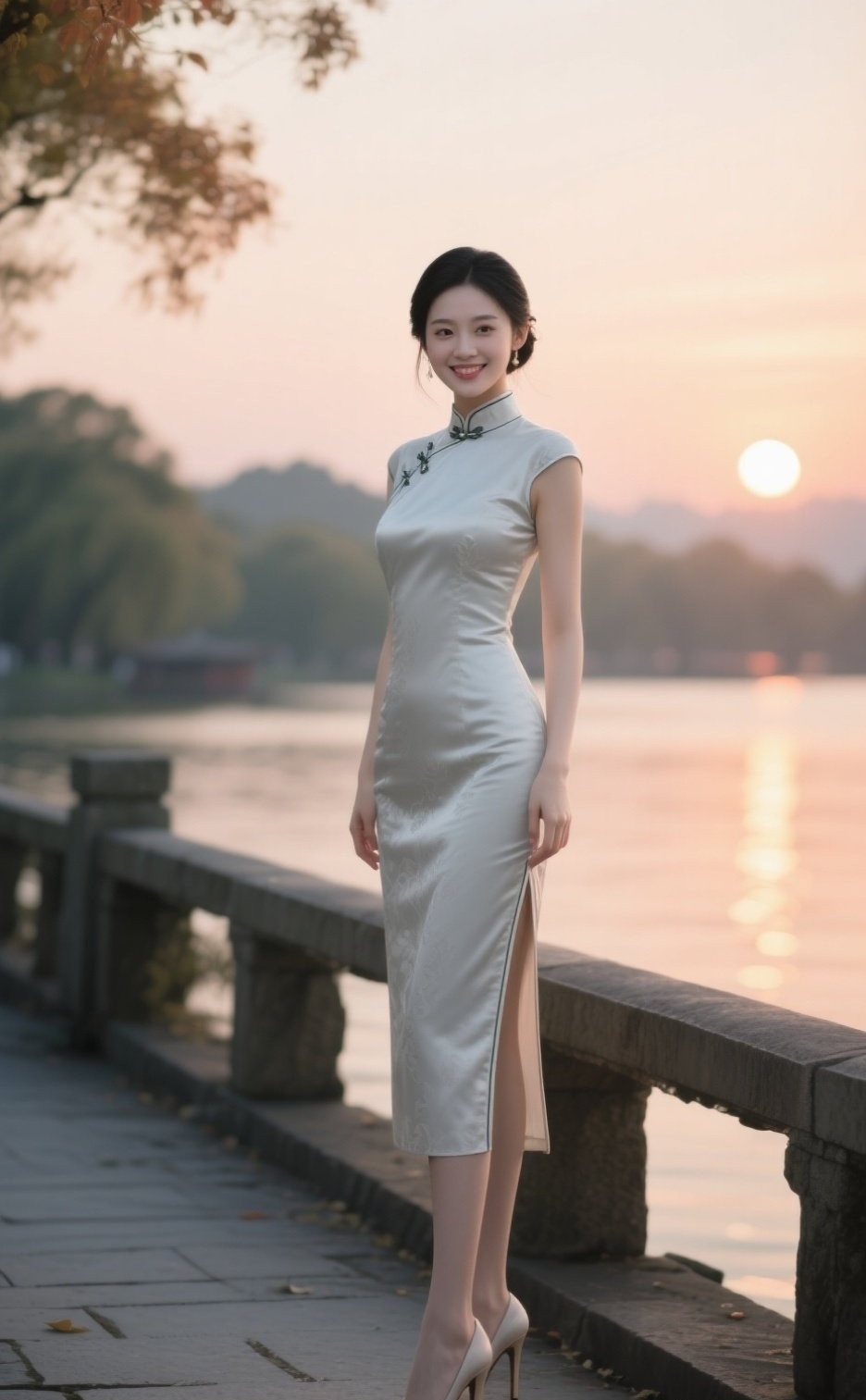 古典佳人旗袍裹身韵无穷