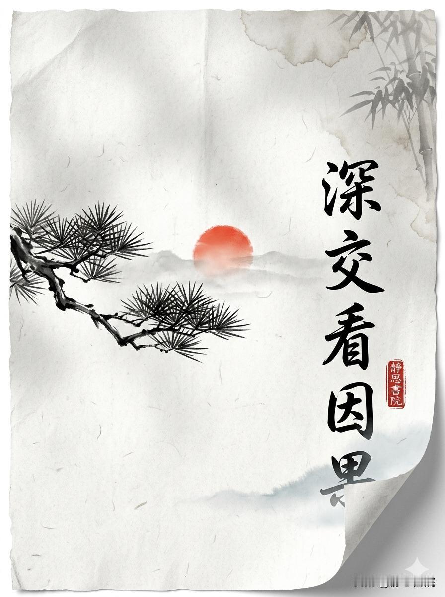 深交看因果，绝交看人品　想看清一个人的真面目，不需要共同经历生死，只需要观察