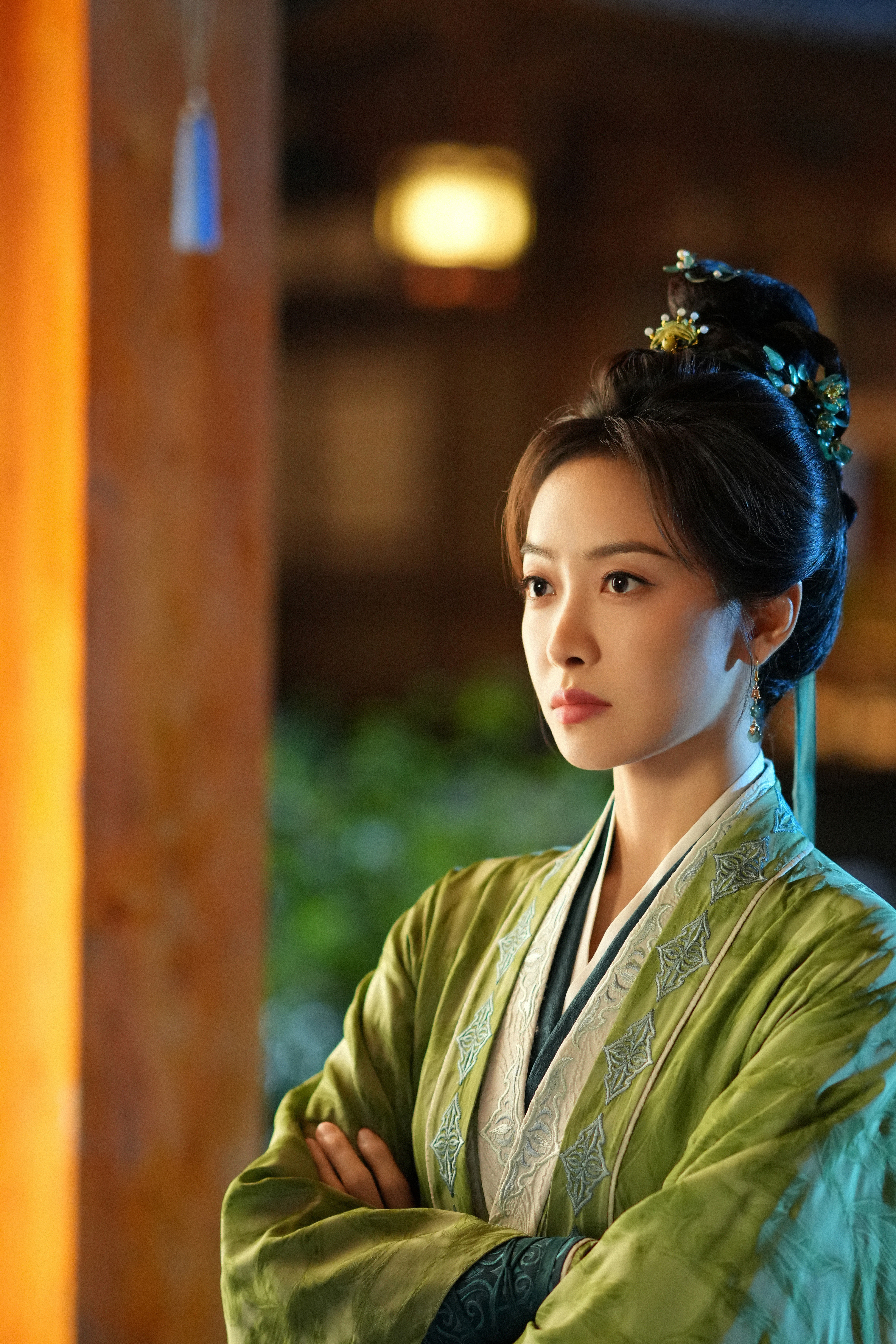 这套翠绿看久了也喜欢耶！好有生命力的颜色～～～🍃🍃🍃《山河枕》楚瑜☽绿