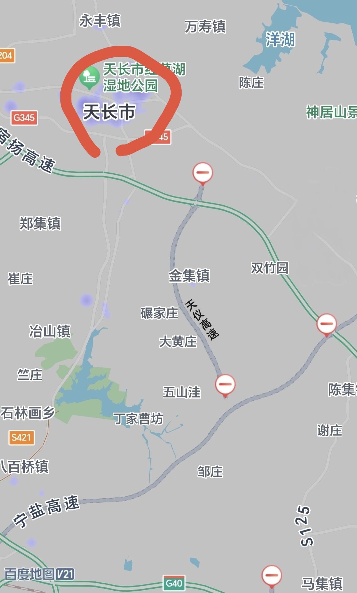 ［安徽又有3个高速项目在地图上标注出来］1、天长到仪征高速。这