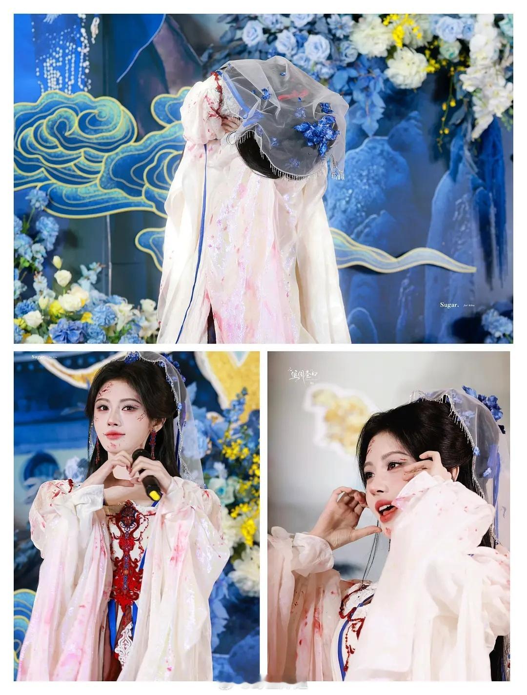 鞠婧祎粉丝确实吃得好啊，各种意义上的物理意义上吃的也很好今天鞠姐在横店堪比开自