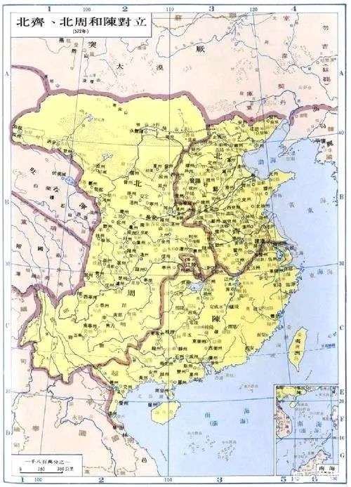 北周比北齐面积大了好几倍，为什么北周大臣说北齐占了一半天下？看到资治通鉴一段