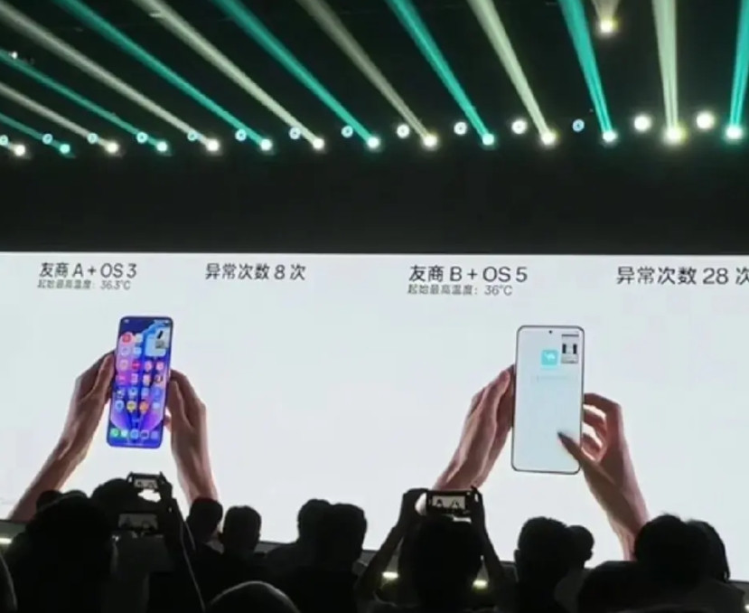 OPPO认证：澎湃OS3＞OriginOS5，动画打断卡顿次数8:28，澎湃现在