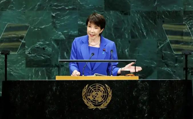 日本首相高市早苗9月22日站上联合国大会讲台，张口就骂俄罗斯的侵略行径，又数落朝