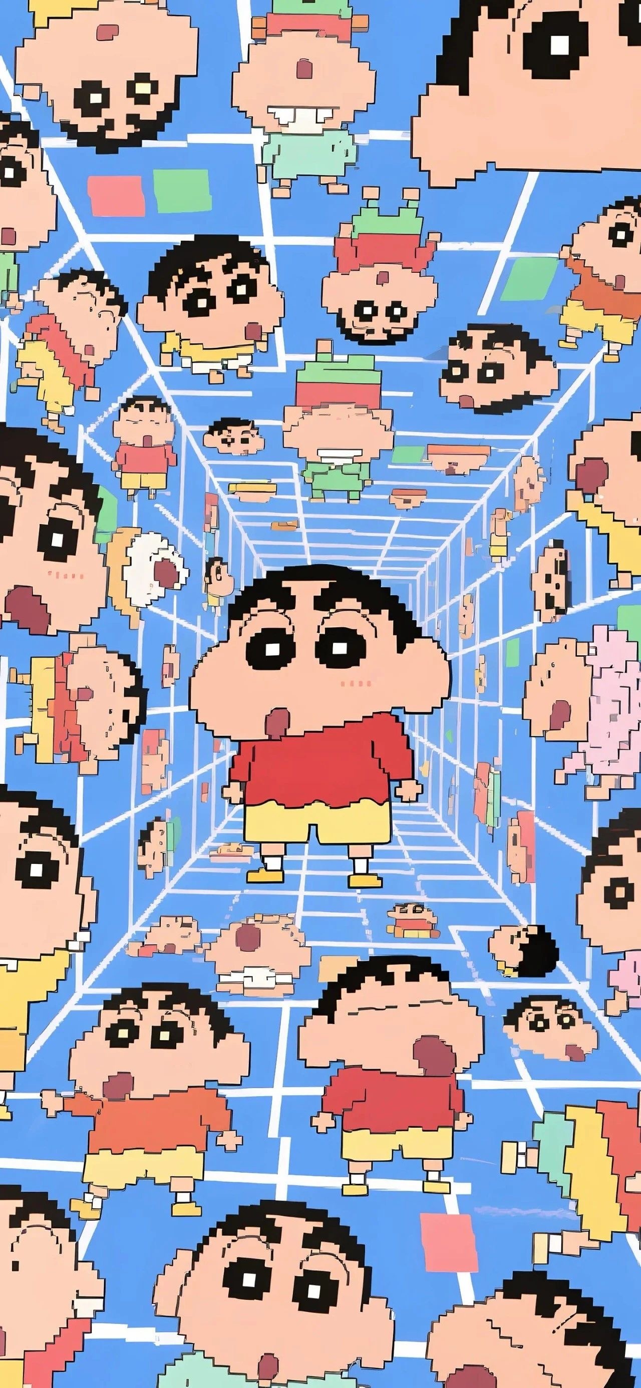 可爱卡通壁纸丨蜡笔小新手机壁纸丨聊天背景