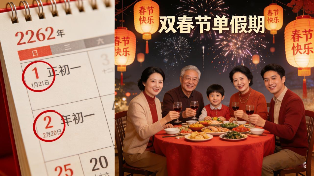 2262年俩春节只放1次假？3个扎心真相戳破幻想，却藏着最暖盼头家人们，刷