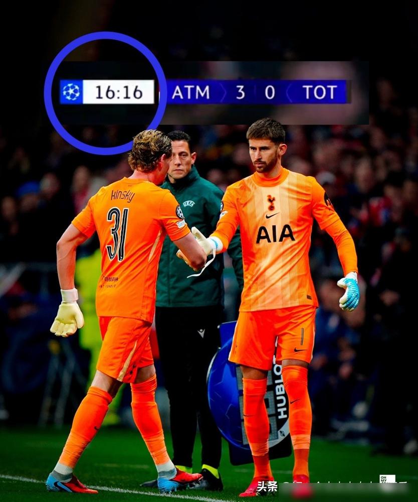 16分钟，热刺主帅图多尔在欧冠赛场完成了一次残忍的处决。他猛地拽下22岁的首发门
