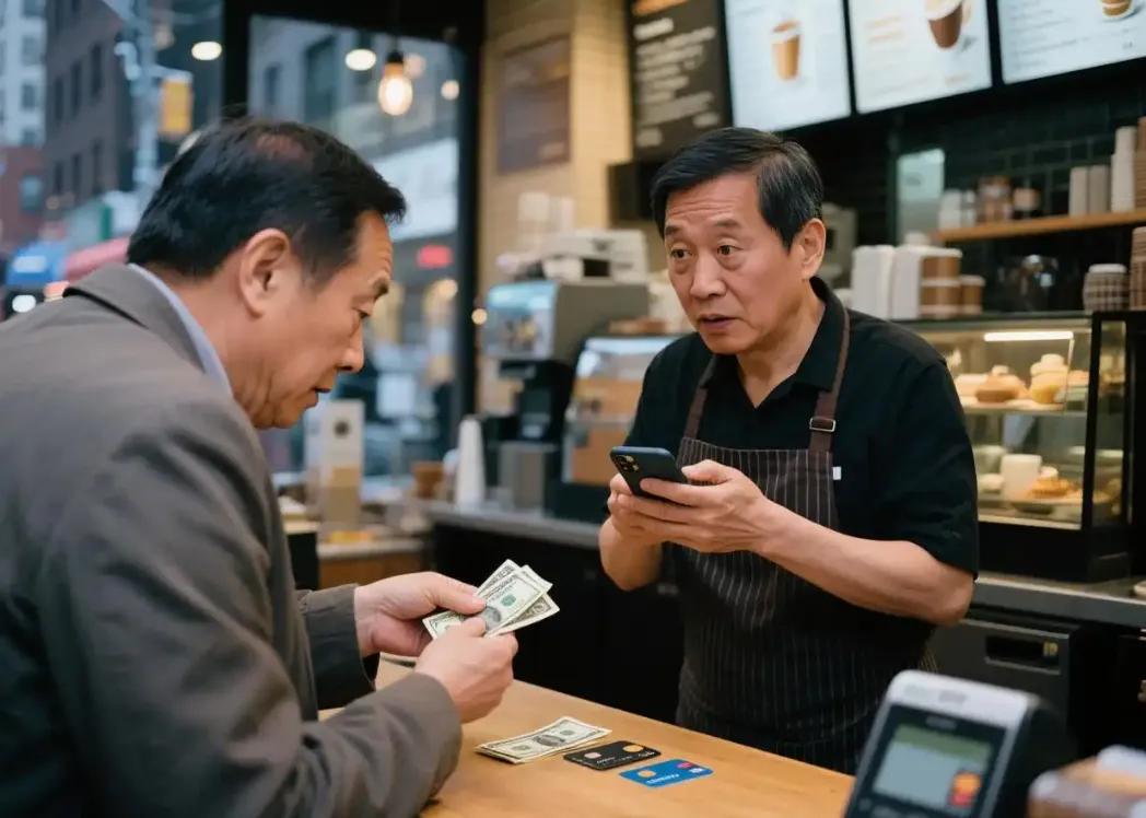 一位美国华人表示，中国的手机支付是最傻的事情，每次都需要掏出手机扫码，输入密码才