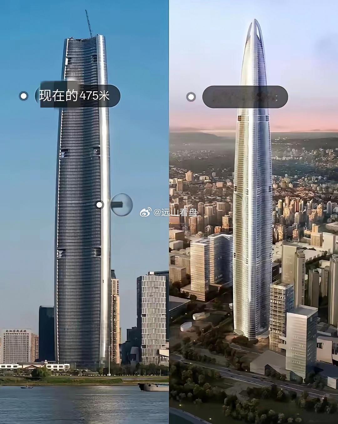 想当第一，没想成了最丑大楼，本想636米，结果475米，图纸上的国内第一高楼，现