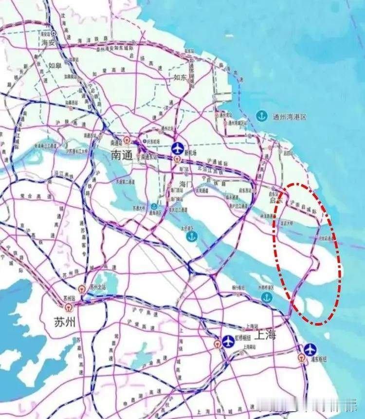 北沿江高铁控制线工程崇启公铁长江大桥其中铁路部分是四线轨道，其中两条是时速350