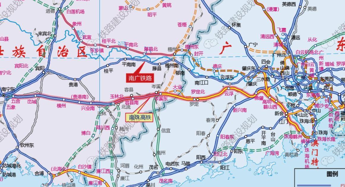 南珠高铁这回是真把两广之间的出行逻辑给掀了。全长593公里，设计时速350公里