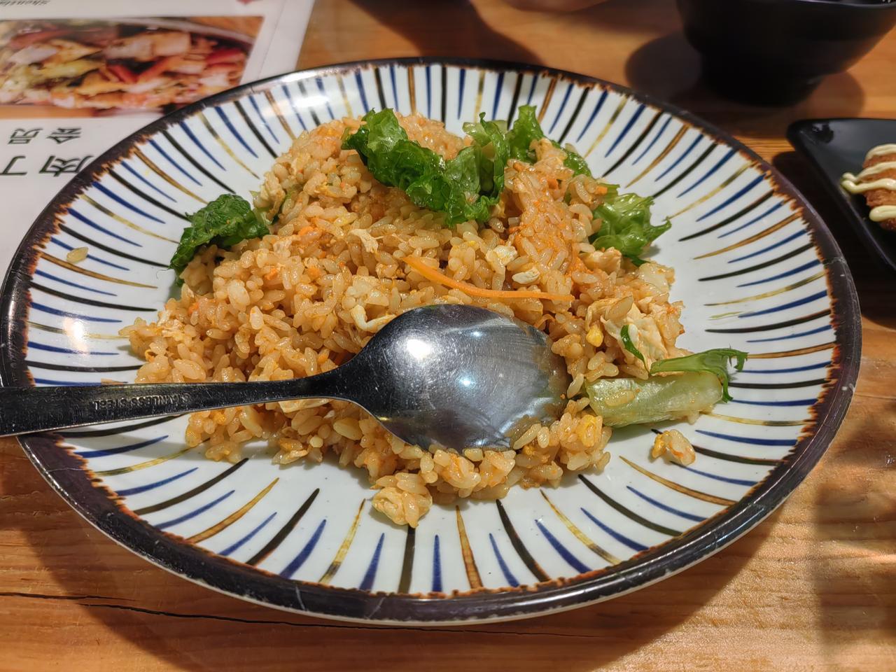 今日美食，蟹黄炒饭。色香味俱全，开造。