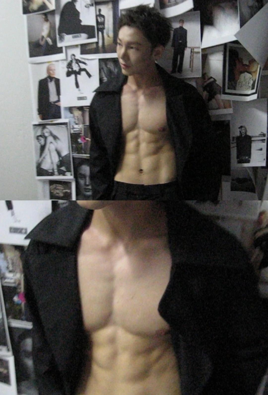 千禧古早回忆录古早氛围感训练成果展示腹肌座机拍照就是好看（其实是视频截图