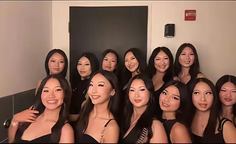 一看这些脸，我马上知道，一定是一群留学海外的游子。因为在国内，你根本看不到这样