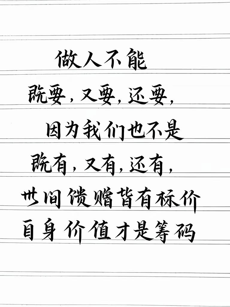 做人别一味既要又要还要，认清现实：手里拥有什么，才能争取什么人生感悟人性现