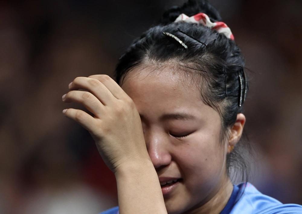 输给大藤沙月：申裕斌赛后流泪了我不知道，我反应的有点慢了，最后时刻我想挽救，