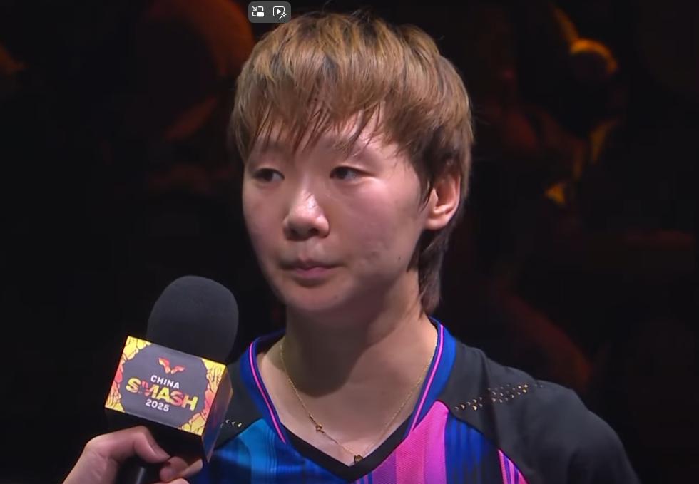 鳗鱼4:1赢了莎莎，采访中坦言赢球原因。鳗鱼说：最近几次决赛交手，都输给了