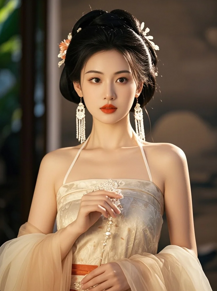 青丝绾正，朱唇轻启，这位古典美人的温柔，可曾暖了你的心？