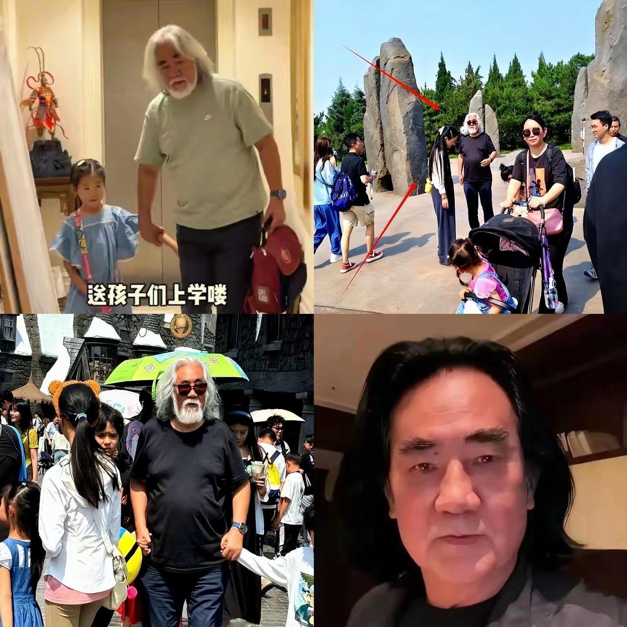 谁能想到，74岁的张纪中居然偷偷换了“新皮肤”！剃掉标志性的长胡须，染黑花白的头