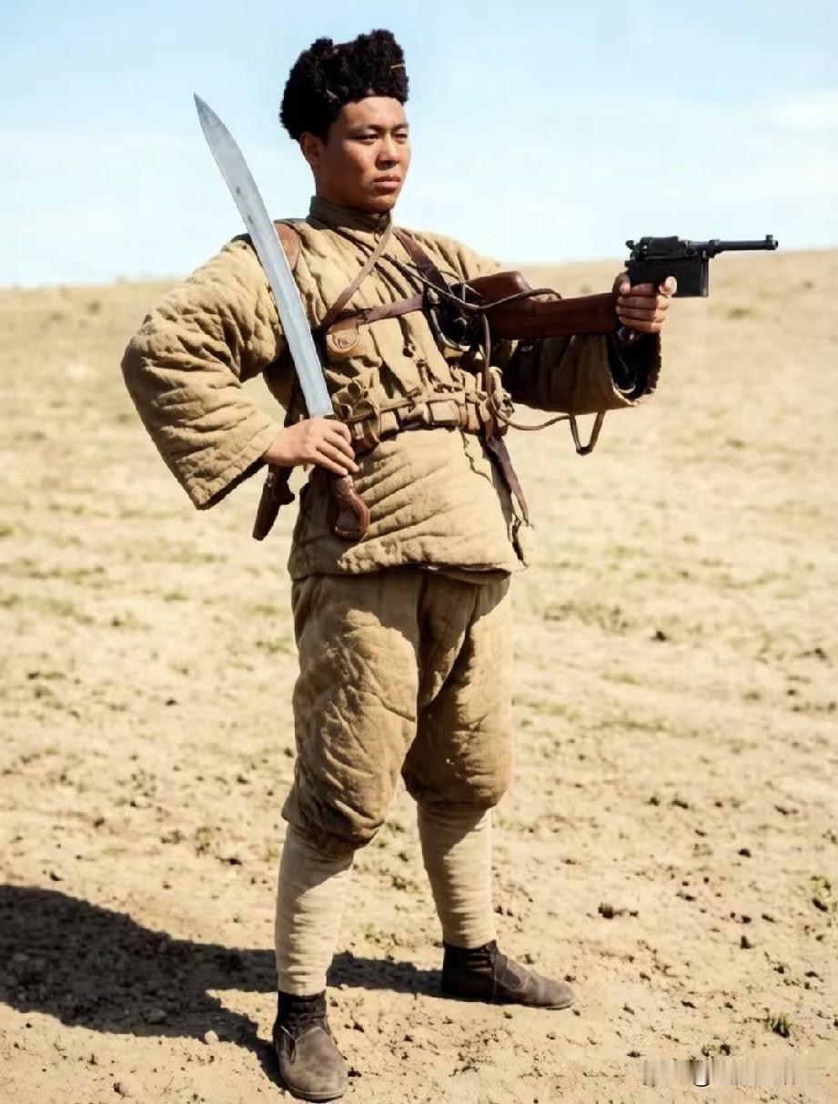 北洋时期的中国军人，没有华丽的军装、也没有非常先进的武器，但是精神面貌很不错。