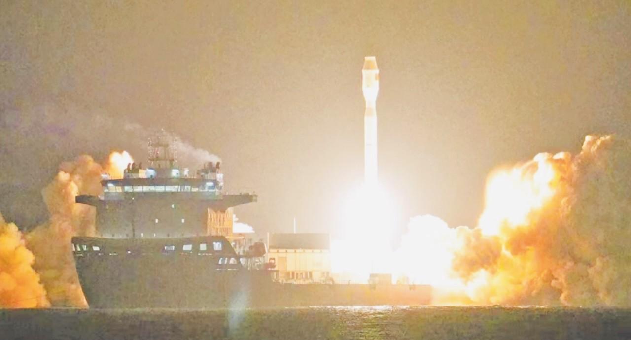 九月九日03时48分，我国使用海射型捷龙三号固体运载火箭、成功将吉利星座05组的