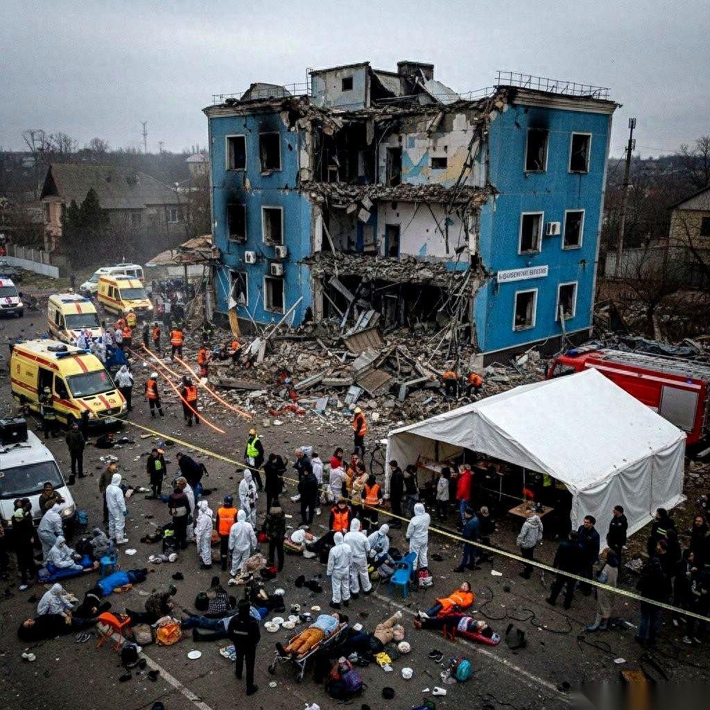 俄罗斯把美国开在乌克兰的工厂，给炸了。几百吨的油，流了一地。就这么简单，就这