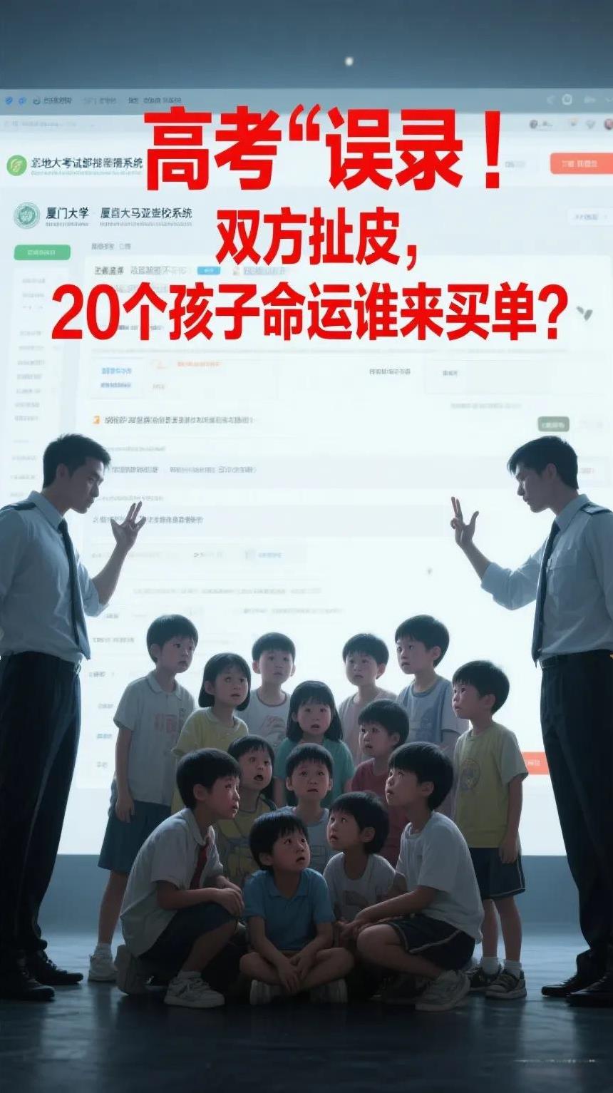 高考“误录”！双方扯皮，20个孩子命运谁来买单？近日，贵州高考609分的考生填