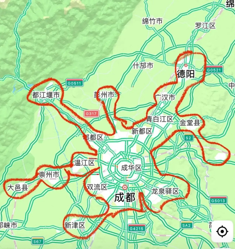 成都和德阳能不能合并？成都现在的发展在西南也是强大的存在，如果成都与德阳合并德