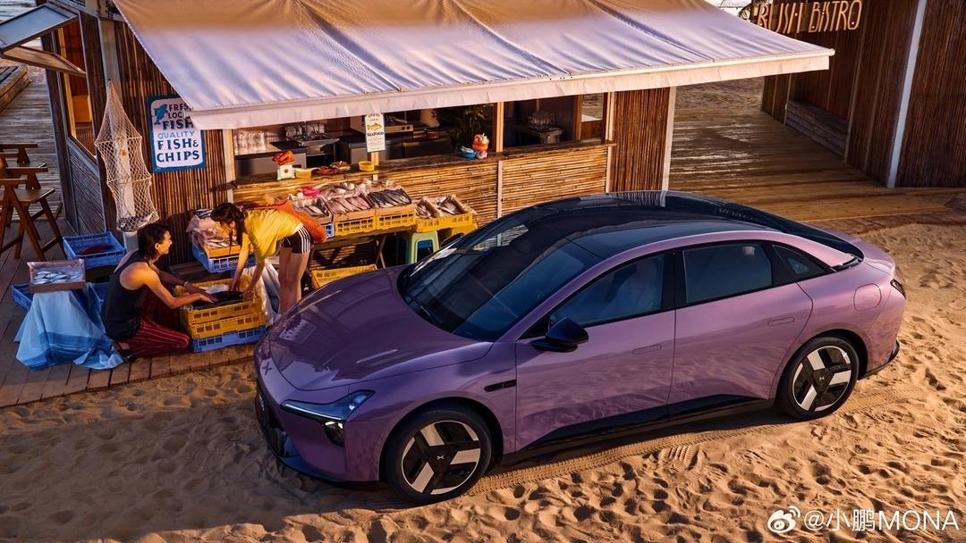 小鹏汽车官宣，2026款MONAM03上新两款车色，罗兰紫和牛油果绿，这款销量