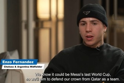 恩佐: 明年可能是梅西的最后一届世界杯 我梦想成为阿根廷队长